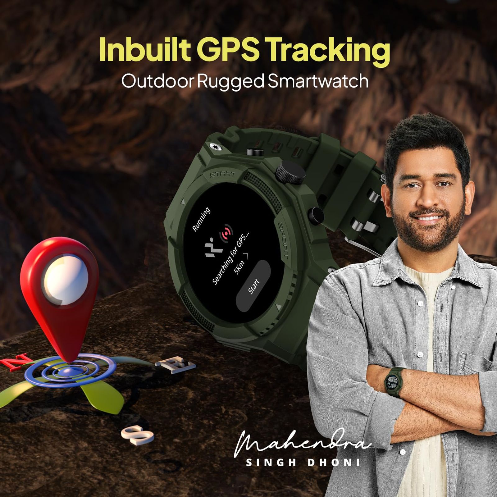 FIRE-BOLTT Quest Smartwatch with Bluetooth Calling (35.3mm HD Display, IP67 Water Resistant, Wildwood Green Strap)_5