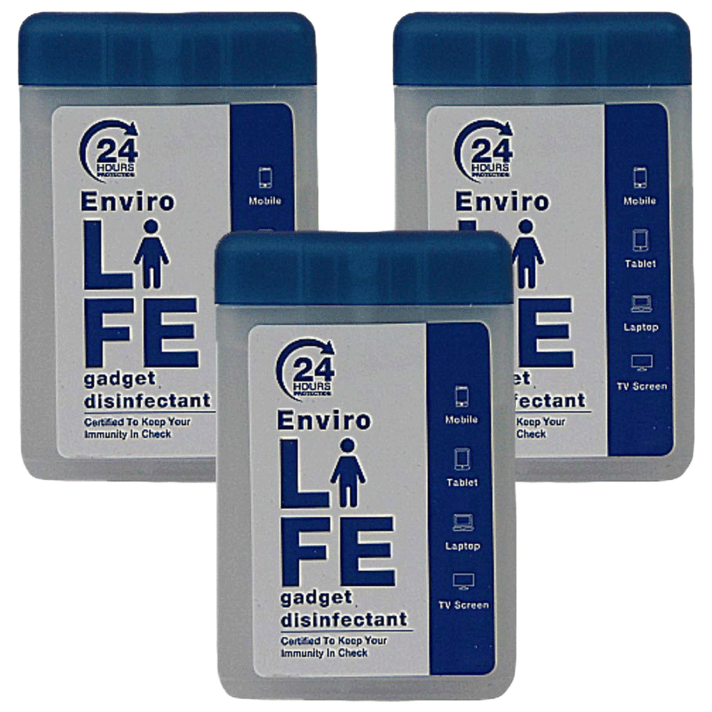 Environics Envirolife Device Disinfector (Disinfects Up To 99.99%, Pack of 3, 135ELGDC, White) Environics Envirolife Device Disinfector (Disinfects Up To 99.99%, Pack of 3, 135ELGDC, White)_1