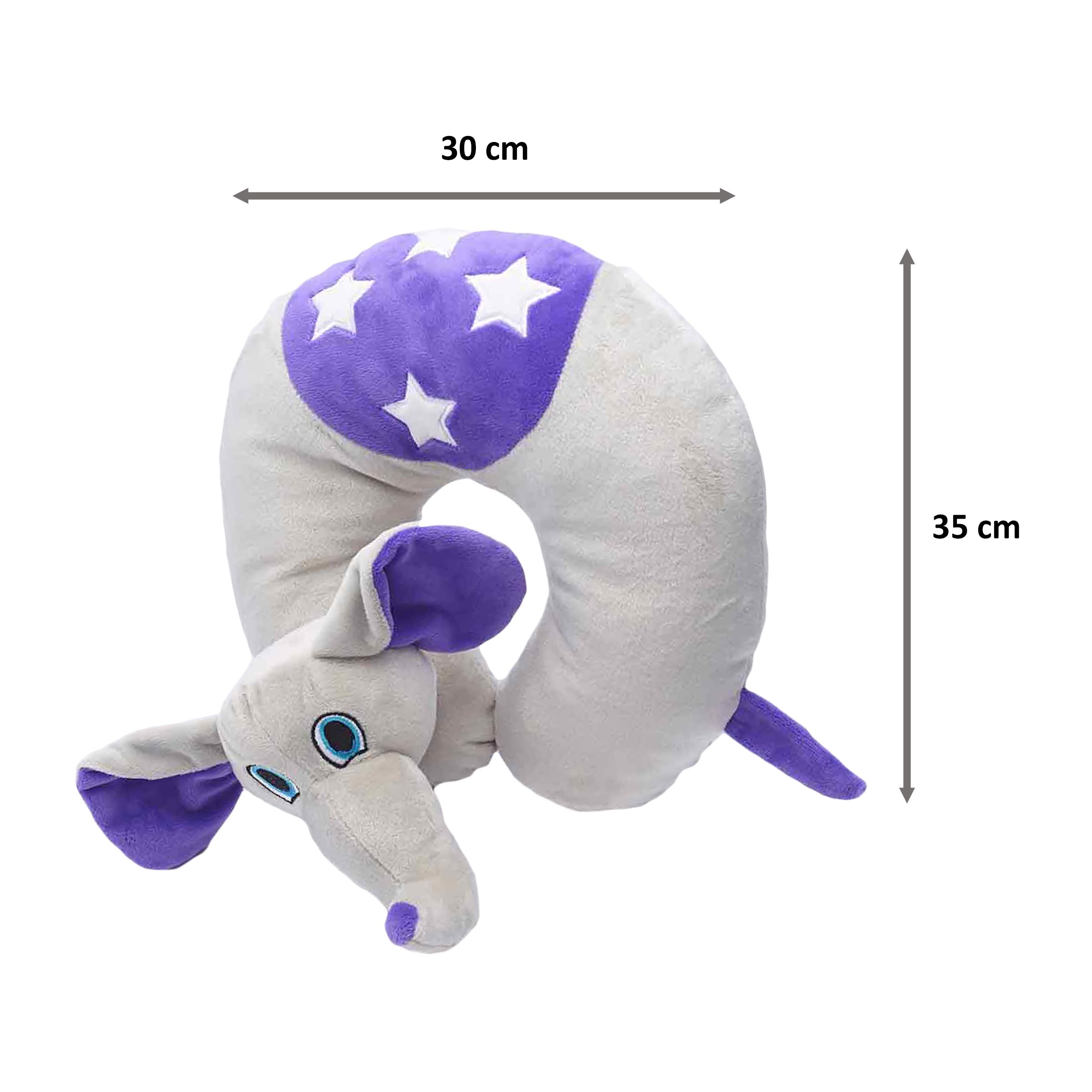 TRAVEL BLUE Flappy The Elephant Polyester Neck Pillow (Soft and Comfortable, Multicolor) TRAVEL BLUE Flappy The Elephant Polyester Neck Pillow (Soft and Comfortable, Multicolor)_2