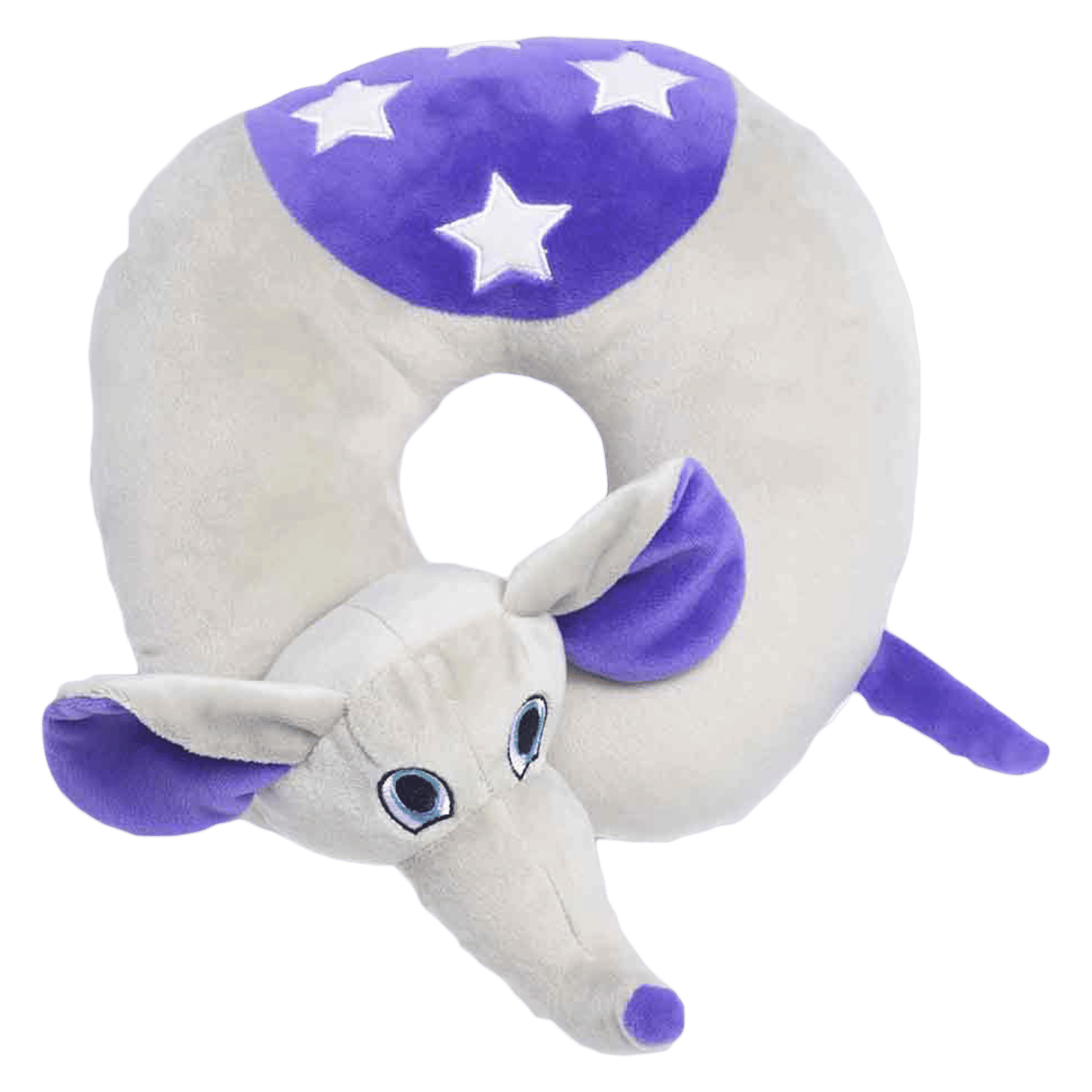 TRAVEL BLUE Flappy The Elephant Polyester Neck Pillow (Soft and Comfortable, Multicolor) TRAVEL BLUE Flappy The Elephant Polyester Neck Pillow (Soft and Comfortable, Multicolor)_1