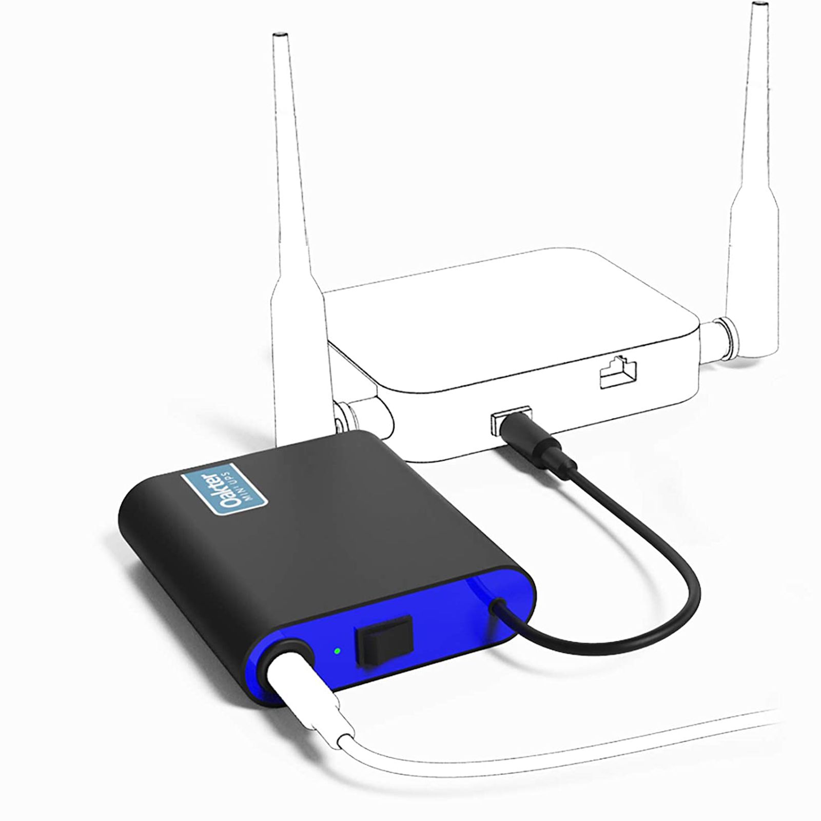 Oakter MiniUPS UPS for Wi-Fi Routers, Set top Box and CCTVs (OMUPS12, Black) Oakter MiniUPS UPS for Wi-Fi Routers, Set top Box and CCTVs (OMUPS12, Black)_5