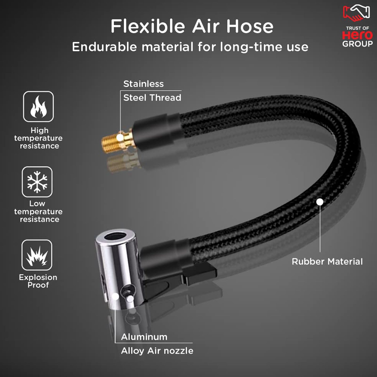 Qubo Smart Pro 150 psi Tyre Inflator for Cars & Bikes (5 Air Fill Mode, HIA02BL001, Black)_3