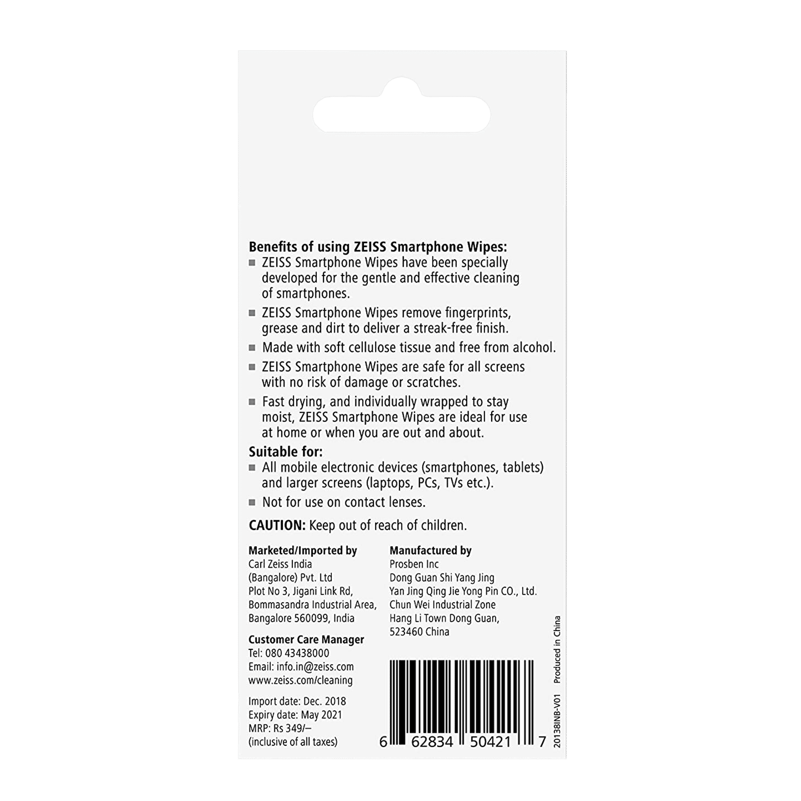 ZEISS Moist Wipes for Smartphones (30 Count, ZSW30, White)_4