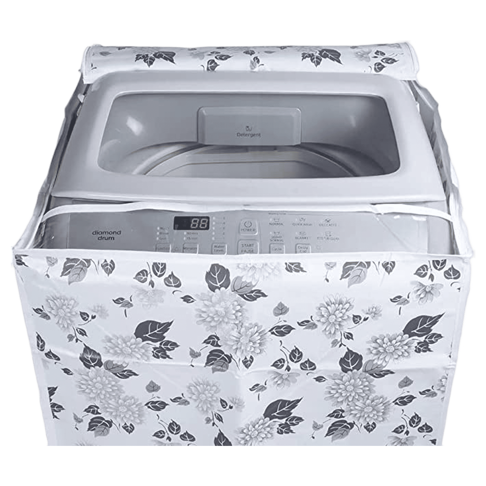 Croma Cover For Top Load 8 to 10 Kg Washing Machines (Water Resistance, Grey) Croma Cover For Top Load 8 to 10 Kg Washing Machines (Water Resistance, Grey)_3