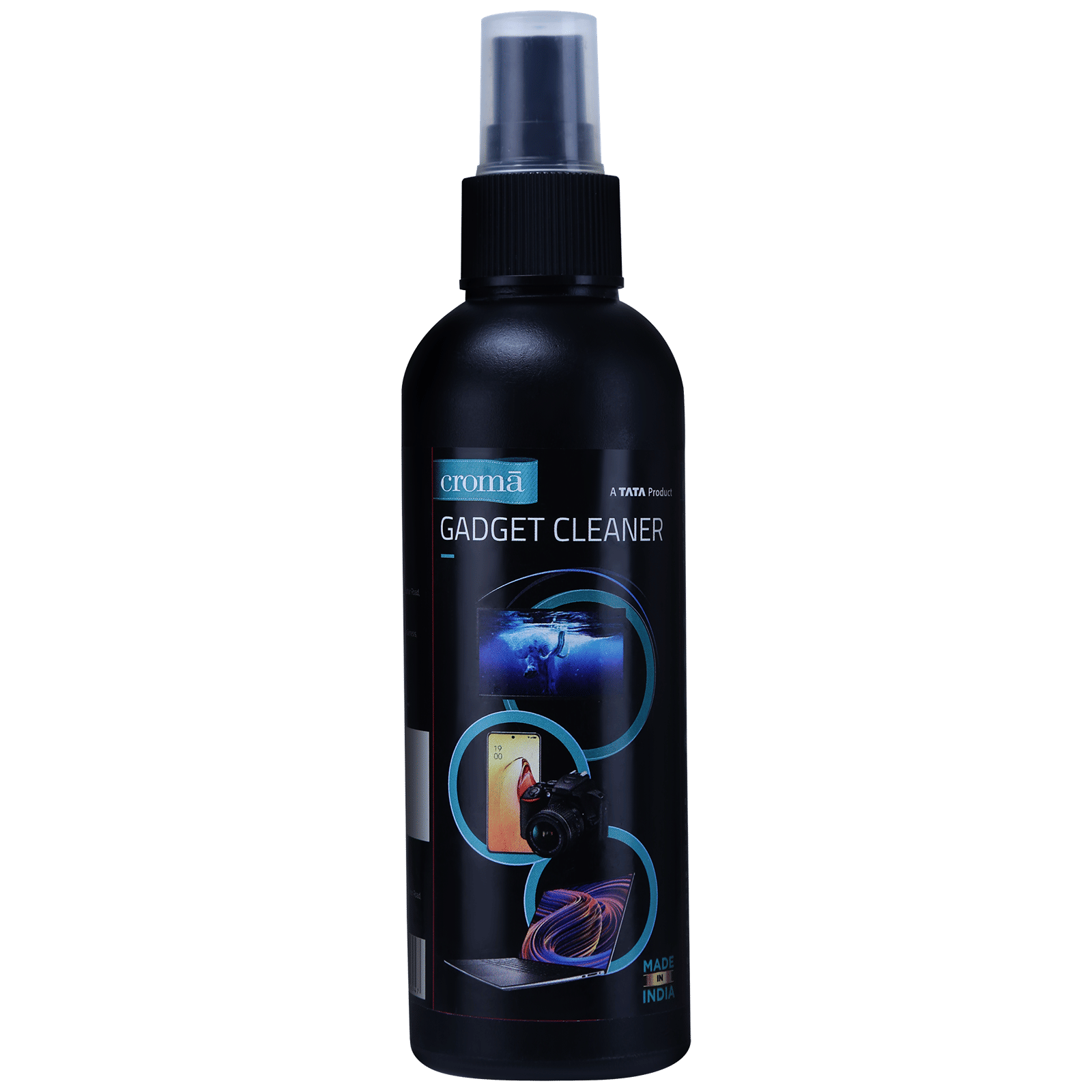 Croma Cleaning Kit For Mobile, TVs, Monitors, Laptops, DSLR, Tablets, Cables (With Microfiber Cloth, Black)_6