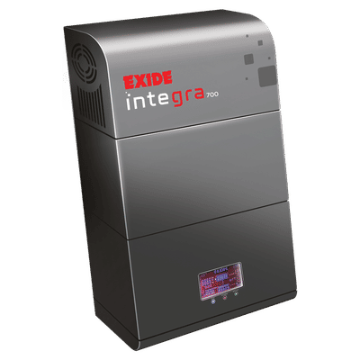 Exide Integra 700 5 Amps Inverter (Faster Charging, HX00-INTEGRA700, Black)