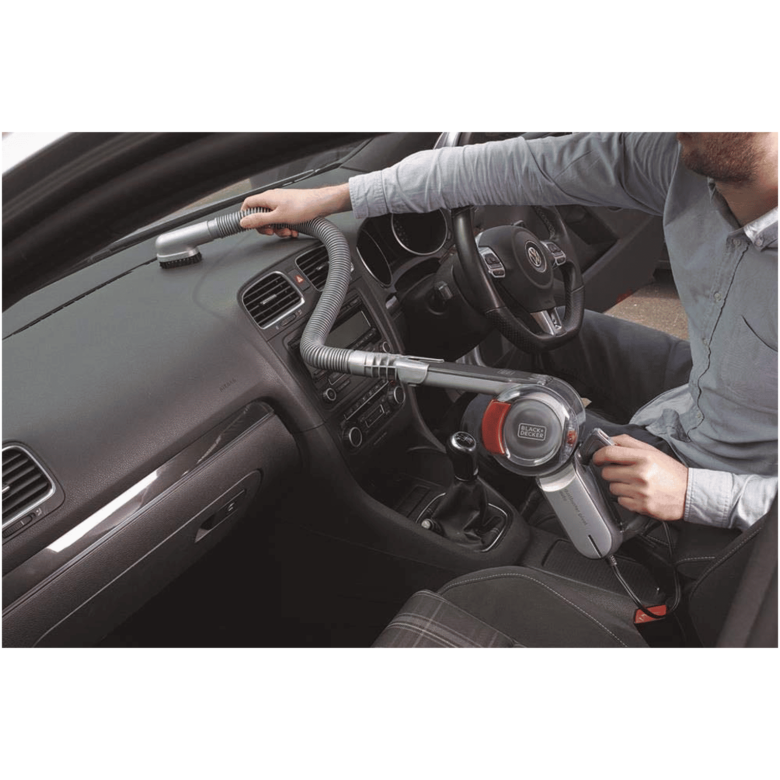 BLACK+DECKER 11 Watts Car Vacuum Cleaner (440ml, PV1200AV-B1, Grey) BLACK+DECKER 11 Watts Car Vacuum Cleaner (440ml, PV1200AV-B1, Grey)_3