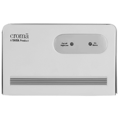 Croma 1.2 Amps Voltage Stabilizer For Upto 300L Refrigerator (140 - 270 V, Twin Socket Output, CRLS140KAA297204, White)