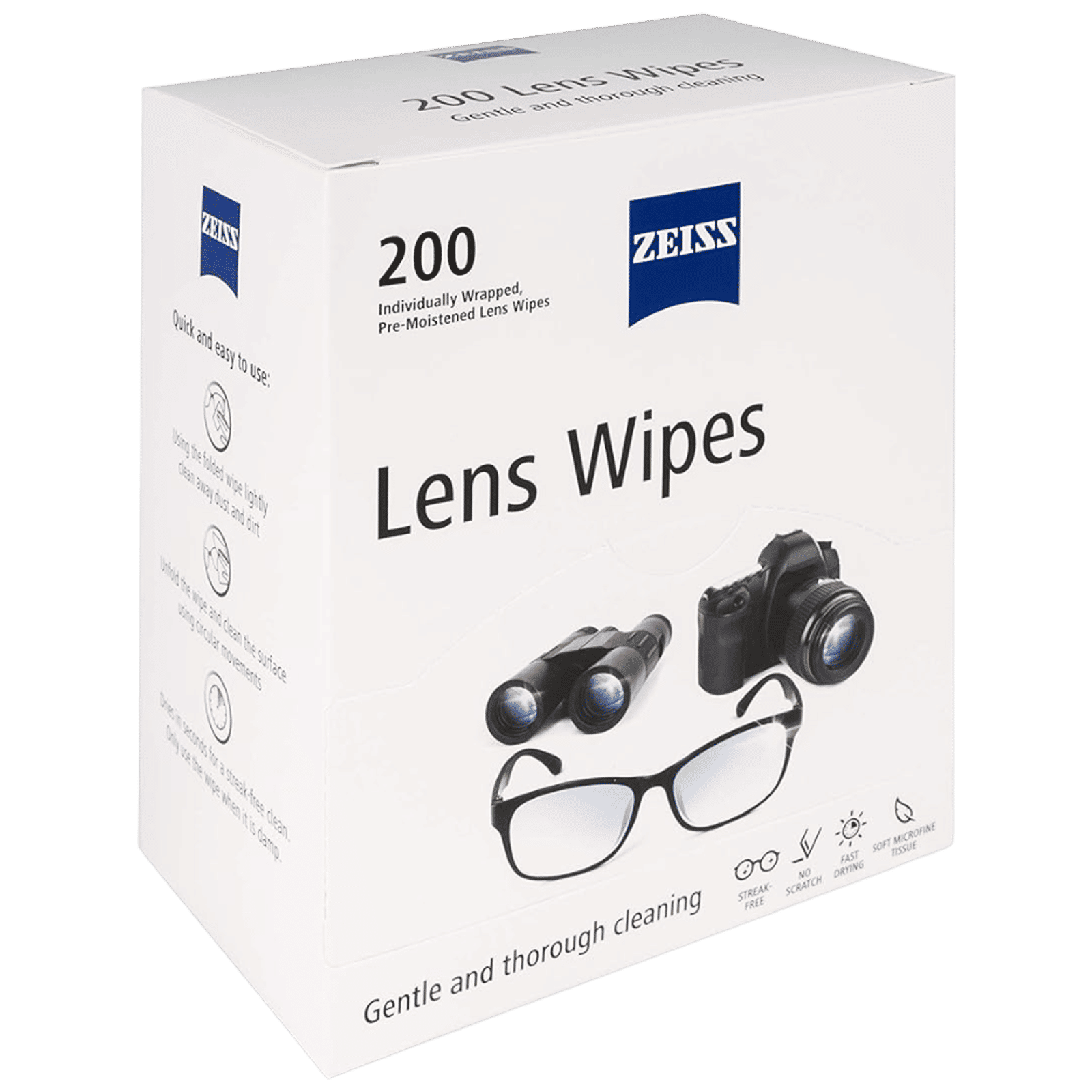 ZEISS Cleaning Wipes for Lens (200 Count, ZLW200N, White) ZEISS Cleaning Wipes for Lens (200 Count, ZLW200N, White)_2