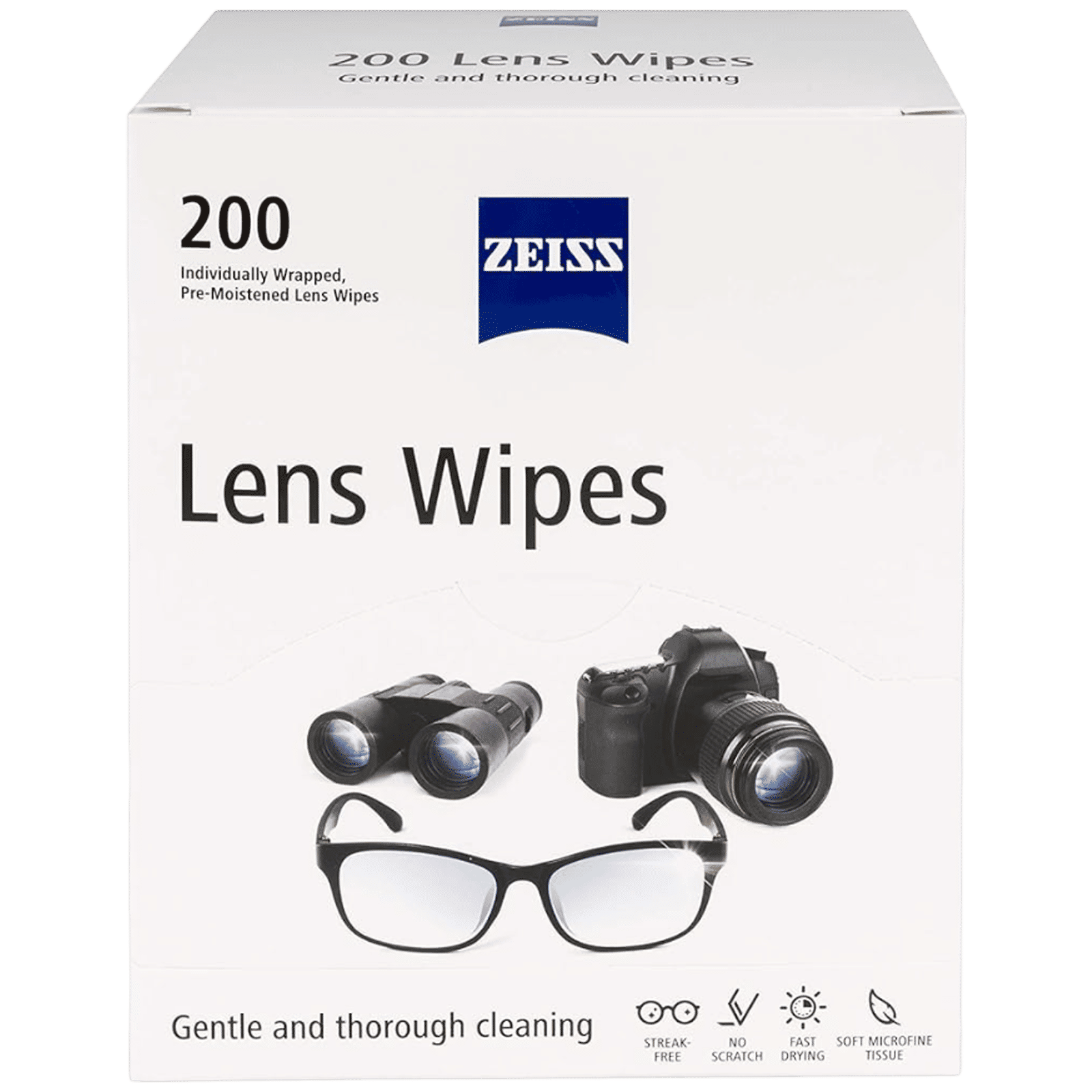 ZEISS Cleaning Wipes for Lens (200 Count, ZLW200N, White) ZEISS Cleaning Wipes for Lens (200 Count, ZLW200N, White)_1