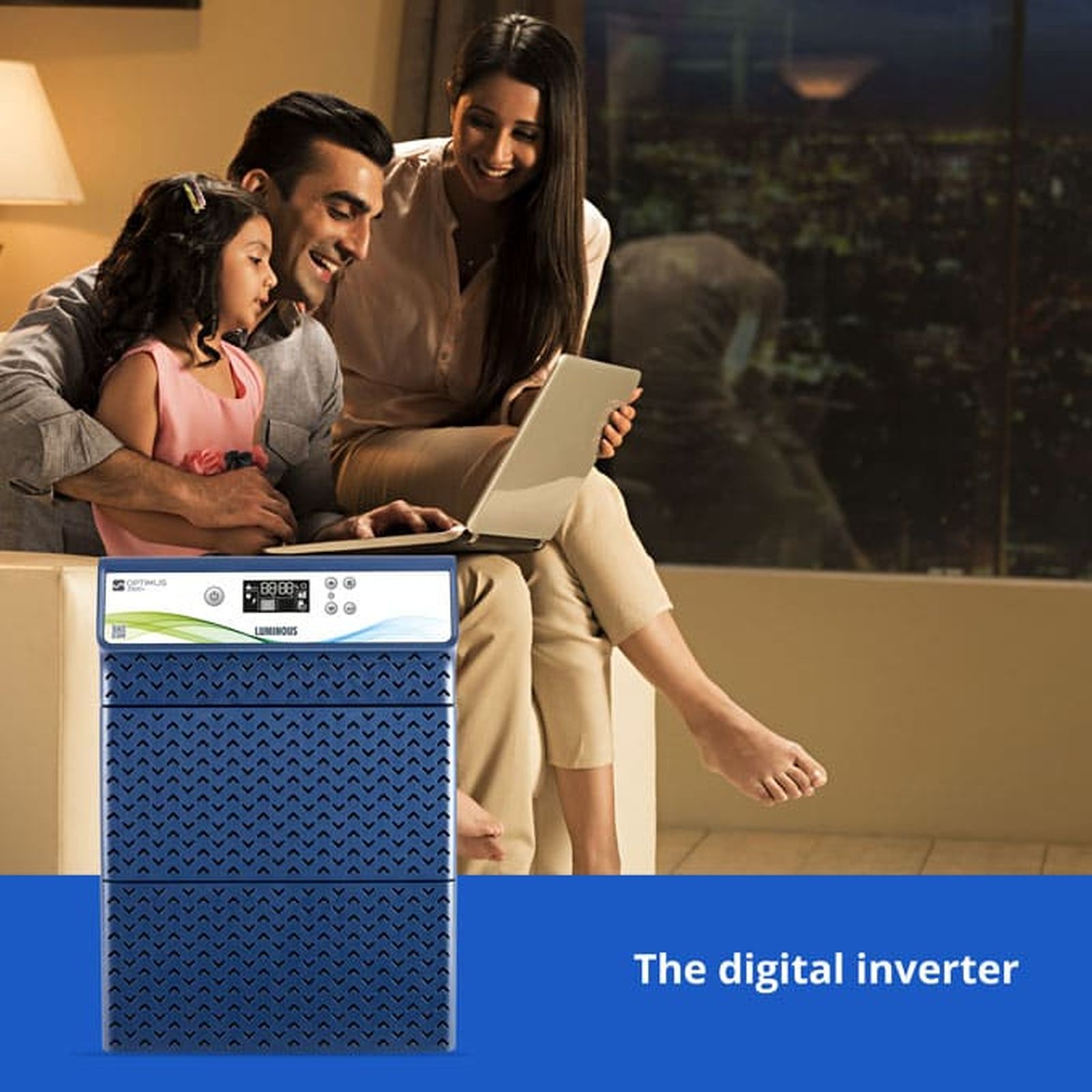 LUMINOUS Optimus 3800 Plus 21 Amps Inverter (Sine Wave Technology, F04228019451, Blue)_3
