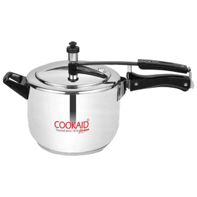 COOKAID CKSSPCIL3 3L Stainless Steel Pressure Cooker (With Induction Bottom, Silver)