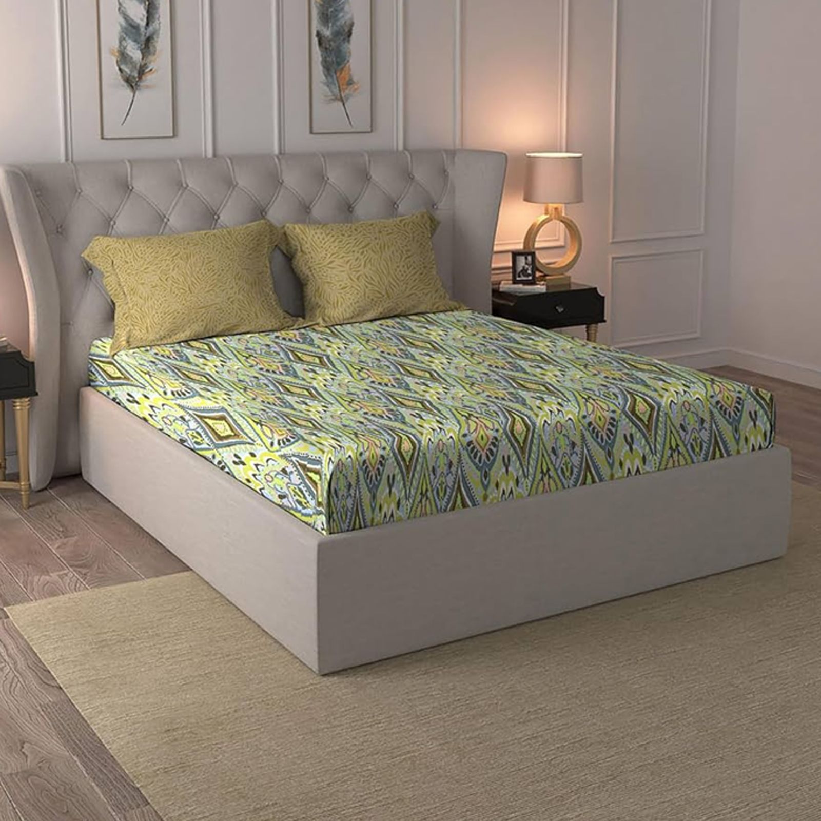 Philips Trident Double Bedsheet (White) Philips Trident Double Bedsheet (White)_4