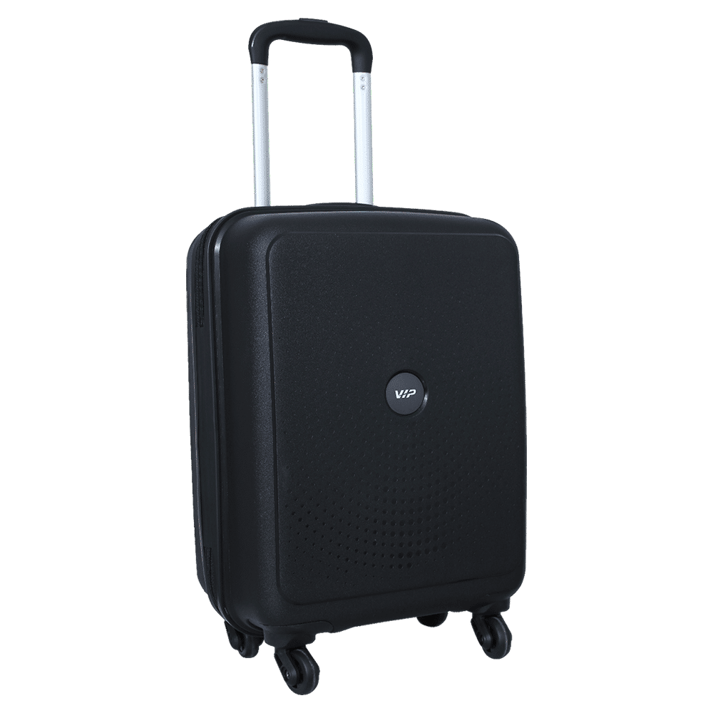 VIP Fiesta Strolly55 360JBK Polypropylene Trolley Bag (4 Wheels, FIESIS55JBK, Black)_3