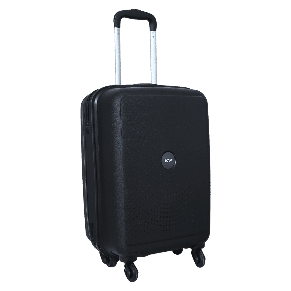 VIP Fiesta Strolly55 360JBK Polypropylene Trolley Bag (4 Wheels, FIESIS55JBK, Black)_4