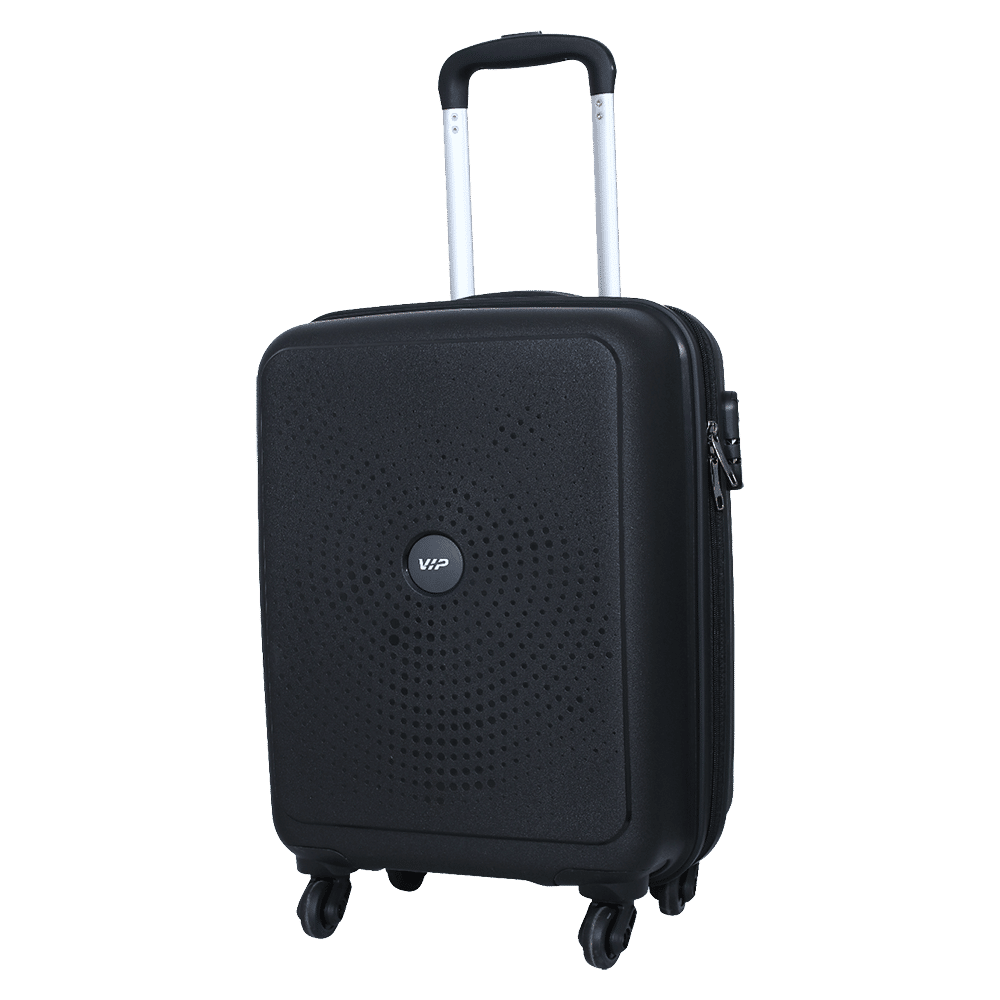 VIP Fiesta Strolly55 360JBK Polypropylene Trolley Bag (4 Wheels, FIESIS55JBK, Black)_5
