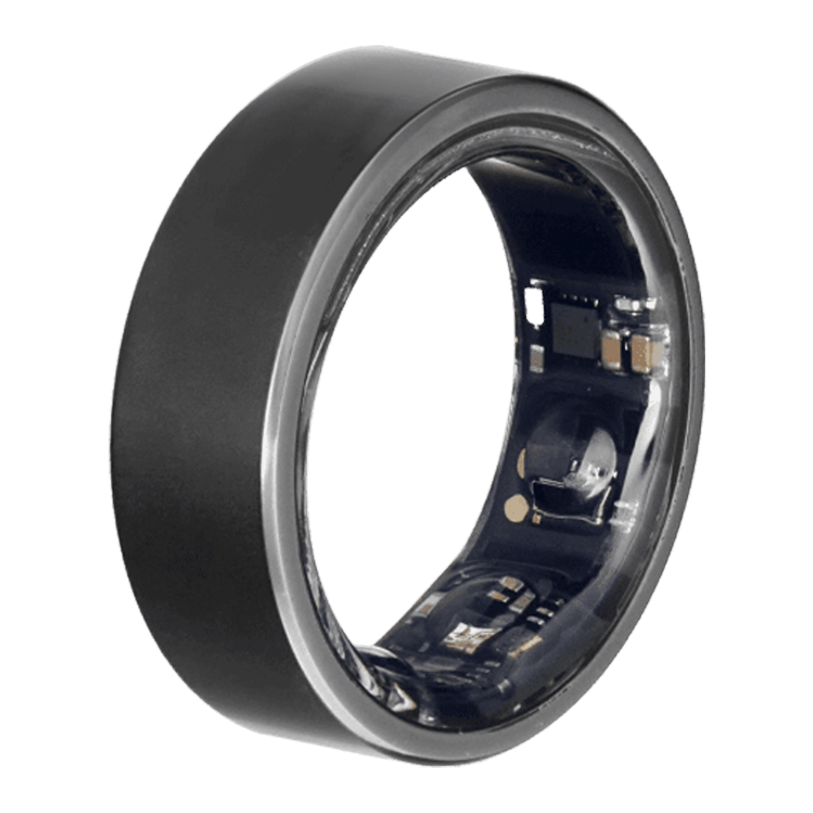 GABIT GSR01 Smart Ring 30+ Workout Modes & Holistic Health Tracking (Buy Sizing Kit First, Size 6, Titanium Build, Matte Black)_3
