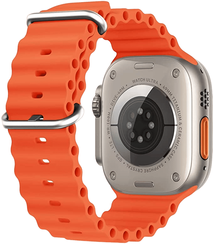 Muvtech Active Silicon Strap for Apple iWatch (42mm / 44mm / 45mm / 49mm) (Orange) Muvtech Active Silicon Strap for Apple iWatch (42mm / 44mm / 45mm / 49mm) (Orange)_3