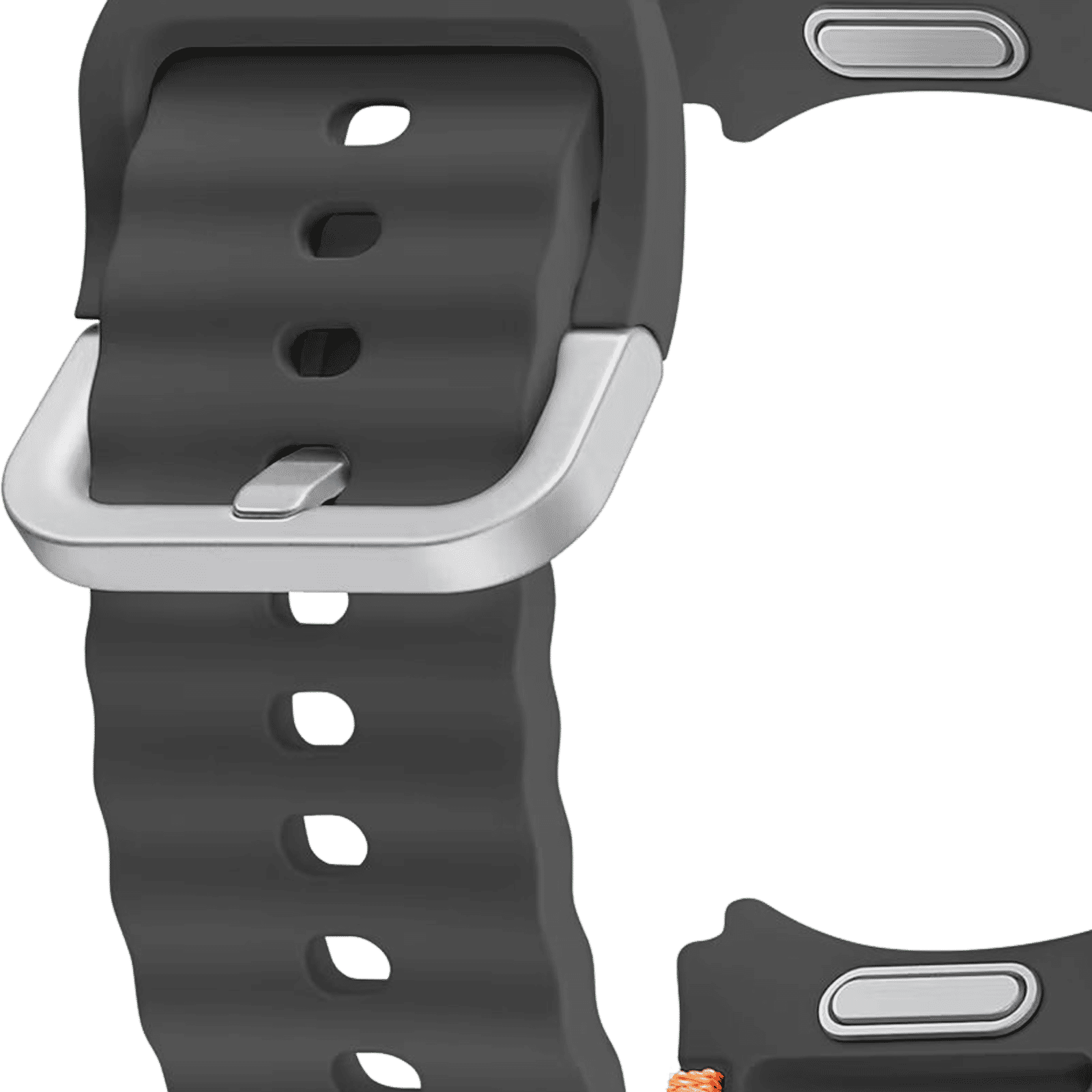 SAMSUNG ET-SNL31LBEGIN HNBR Sport Band for SAMSUNG Galaxy Watch7, Watch4, Watch4 Classic, Watch5, Watch 5 Pro, Watch6 & Watch6 Classic (M/L) (Breathable Design, Dark Gray)_5