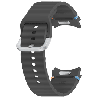 SAMSUNG ET-SNL31LBEGIN HNBR Sport Band for SAMSUNG Galaxy Watch7, Watch4, Watch4 Classic, Watch5, Watch 5 Pro, Watch6 & Watch6 Classic (M/L) (Breathable Design, Dark Gray)