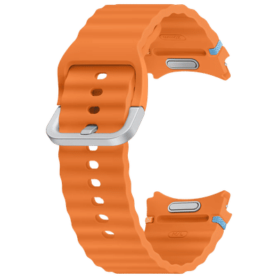 SAMSUNG ET-SNL31LOEGIN HNBR Sport Band for SAMSUNG Galaxy Watch7, Watch4, Watch4 Classic, Watch5, Watch 5 Pro, Watch6 & Watch6 Classic (M/L) (Breathable Design, Orange)