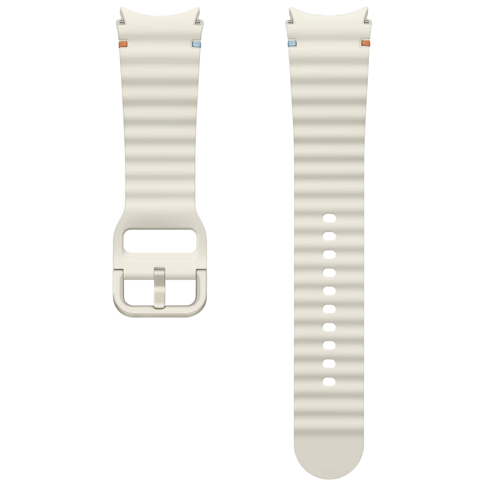SAMSUNG ET-SNL31LWEGIN HNBR Sport Band for SAMSUNG Galaxy Watch7, Watch4, Watch4 Classic, Watch5, Watch 5 Pro, Watch6 & Watch6 Classic (M/L) (Breathable Design, Cream)_3