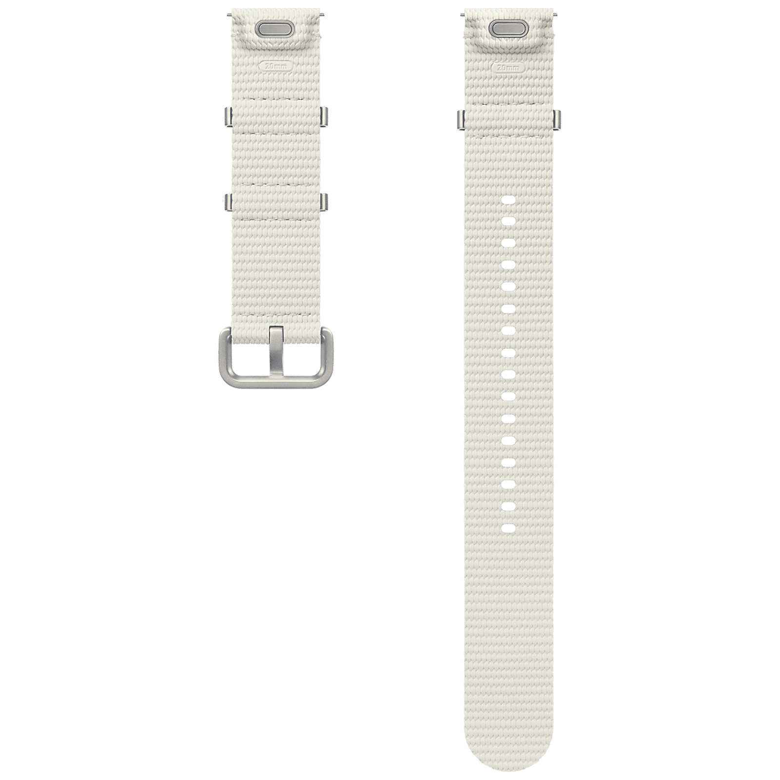 SAMSUNG ET-SOL30SWEGIN HNBR, SUS, Athleisure Band for SAMSUNG Galaxy Watch7, Watch4, Watch4 Classic, Watch5, Watch 5 Pro, Watch6 & Watch6 Classic (S/M) (Fashionable Band, Cream)_4