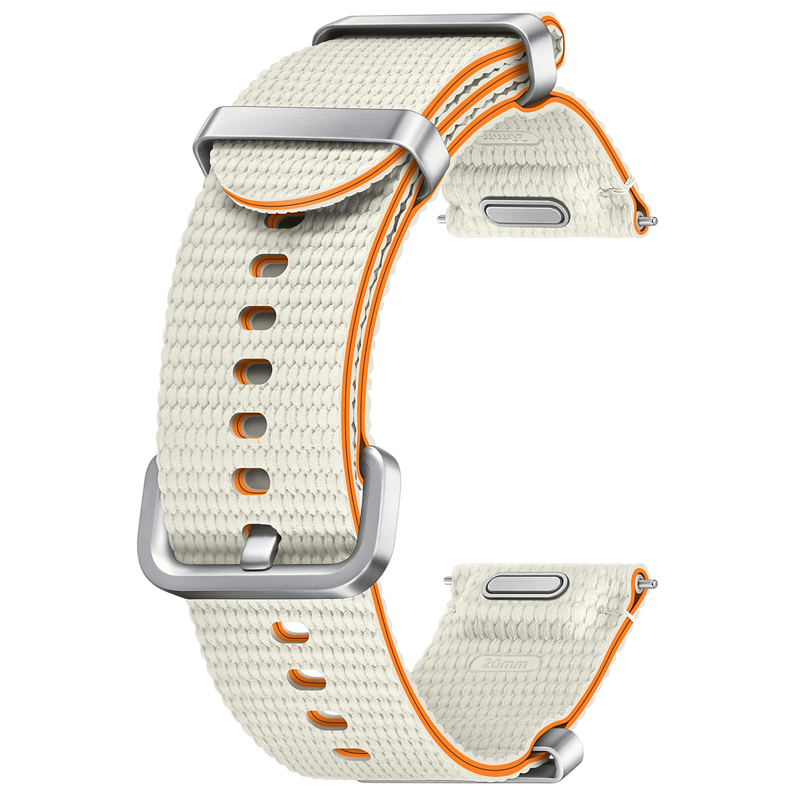 SAMSUNG ET-SOL30SWEGIN HNBR, SUS, Athleisure Band for SAMSUNG Galaxy Watch7, Watch4, Watch4 Classic, Watch5, Watch 5 Pro, Watch6 & Watch6 Classic (S/M) (Fashionable Band, Cream)_1