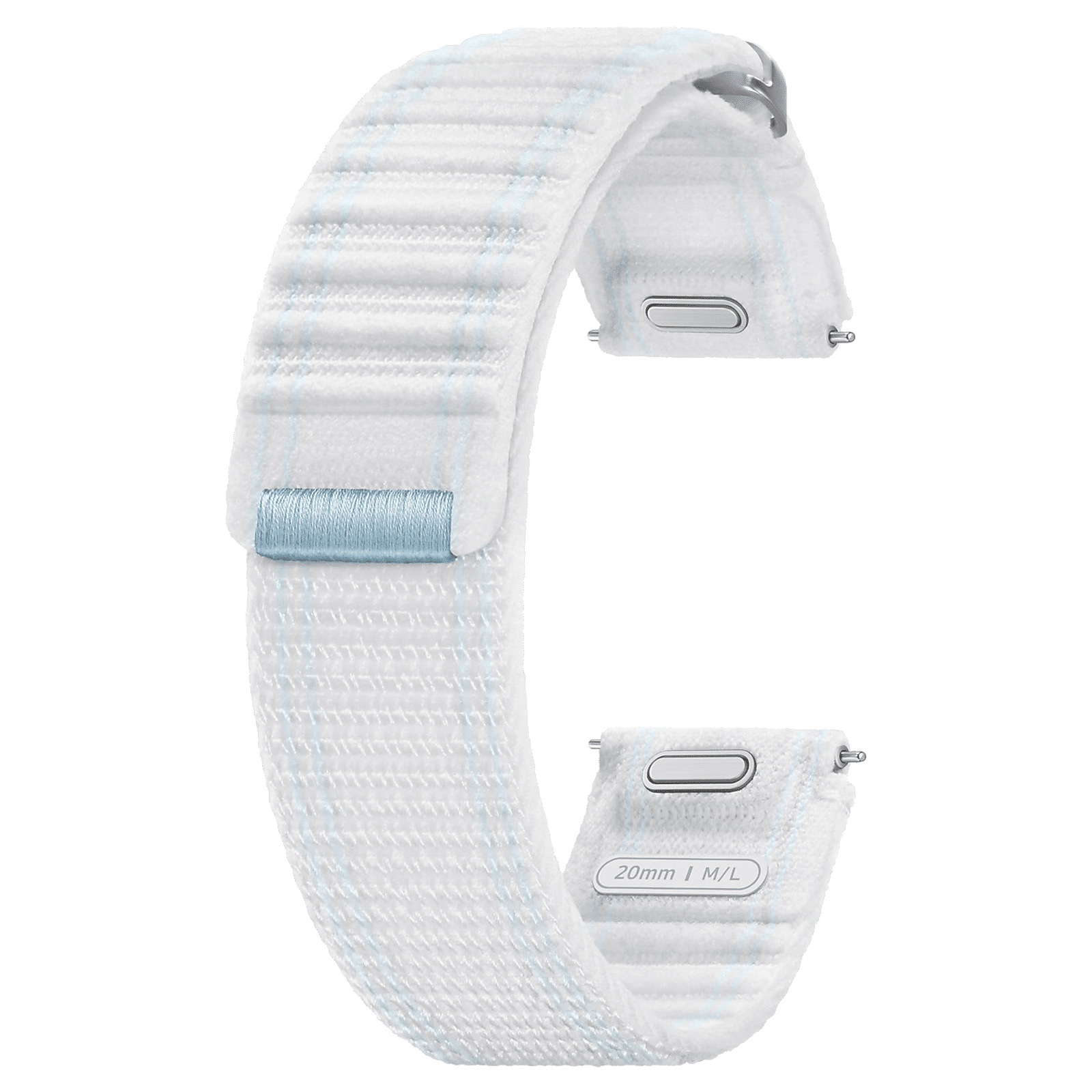 SAMSUNG ET-SVL31LWEGIN Nylon Fabric Band for SAMSUNG Galaxy Watch7, Watch4, Watch4 Classic, Watch5, Watch 5 Pro, Watch6 & Watch6 Classic (M/L) (Effortless Style, Blue White) SAMSUNG ET-SVL31LWEGIN Nylon Fabric Band for SAMSUNG Galaxy Watch7, Watch4, Watch4 Classic, Watch5, Watch 5 Pro, Watch6 & Watch6 Classic (M/L) (Effortless Style, Blue White)_1