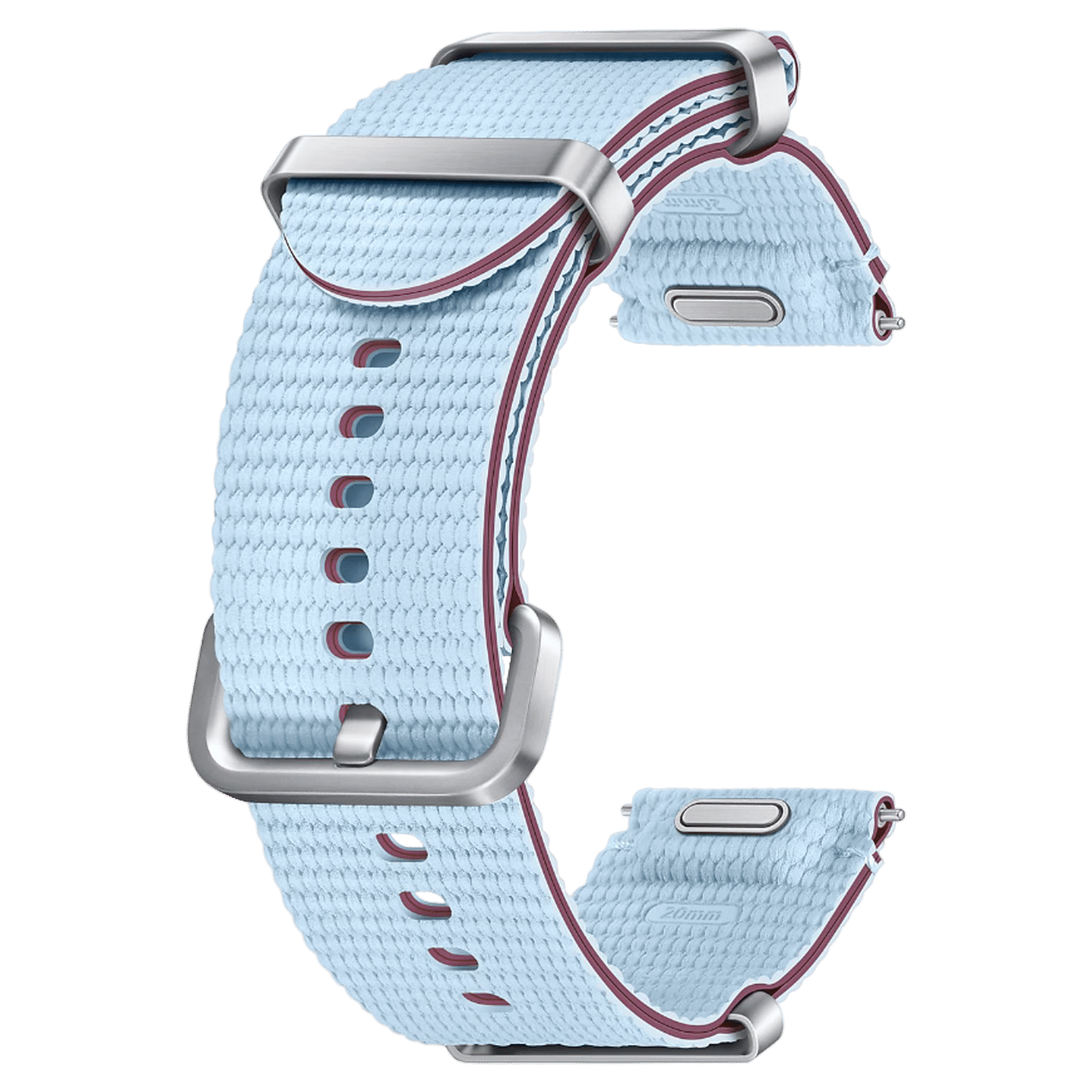 SAMSUNG ET-SOL31LLEGIN HNBR, SUS, Athleisure Band for SAMSUNG Galaxy Watch7, Watch4, Watch4 Classic, Watch5, Watch 5 Pro, Watch6 & Watch6 Classic (M/L) (Effortless Style, Sky Blue)_1