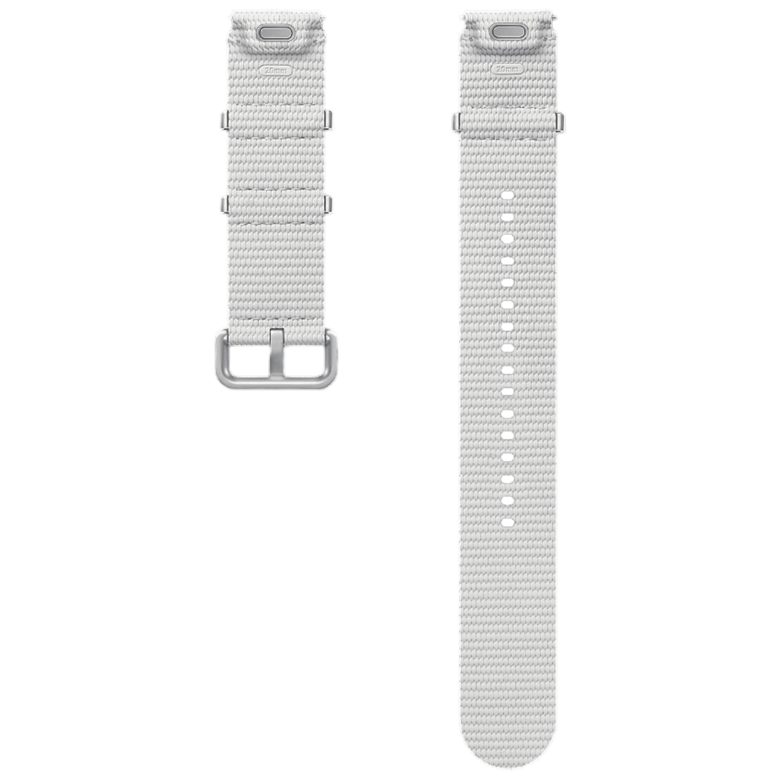 SAMSUNG ET-SOL31LSEGIN HNBR, SUS, Athleisure Band for SAMSUNG Galaxy Watch7, Watch4, Watch4 Classic, Watch5, Watch 5 Pro, Watch6 & Watch6 Classic (M/L) (Effortless Style, Silver)_4