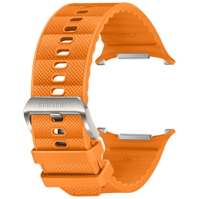 SAMSUNG ET-SBL70MOEGIN HNBR, Nylon, Titanium, SUS Peak Form Band for SAMSUNG Galaxy Watch Ultra (Lugless Design, Orange)