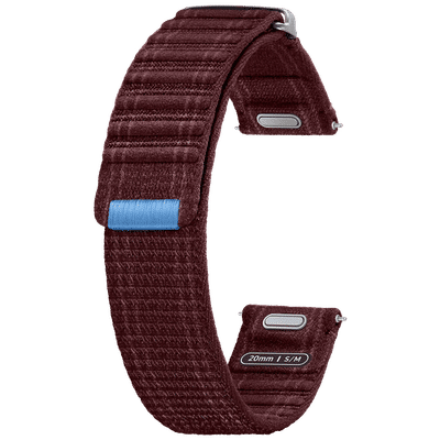 SAMSUNG ET-SVL30SEEGIN Polyester Fabric Band for SAMSUNG Galaxy Watch7 (S/M) (Effortless Style, Wine)