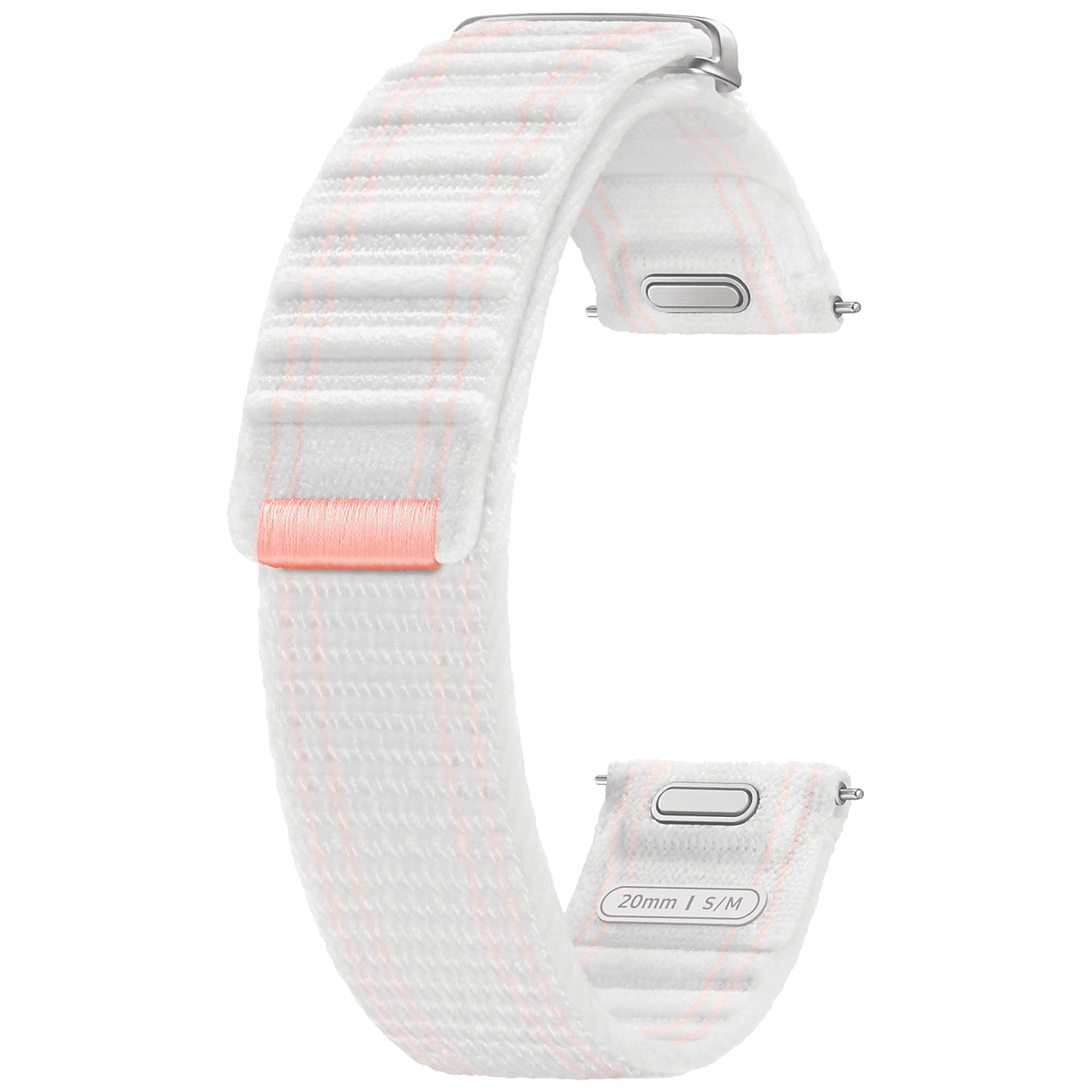 SAMSUNG ET-SVL30SWEGIN Fabric Band for SAMSUNG Galaxy Watch7 (S/M) (Effortless Style, Pink White) SAMSUNG ET-SVL30SWEGIN Fabric Band for SAMSUNG Galaxy Watch7 (S/M) (Effortless Style, Pink White)_1
