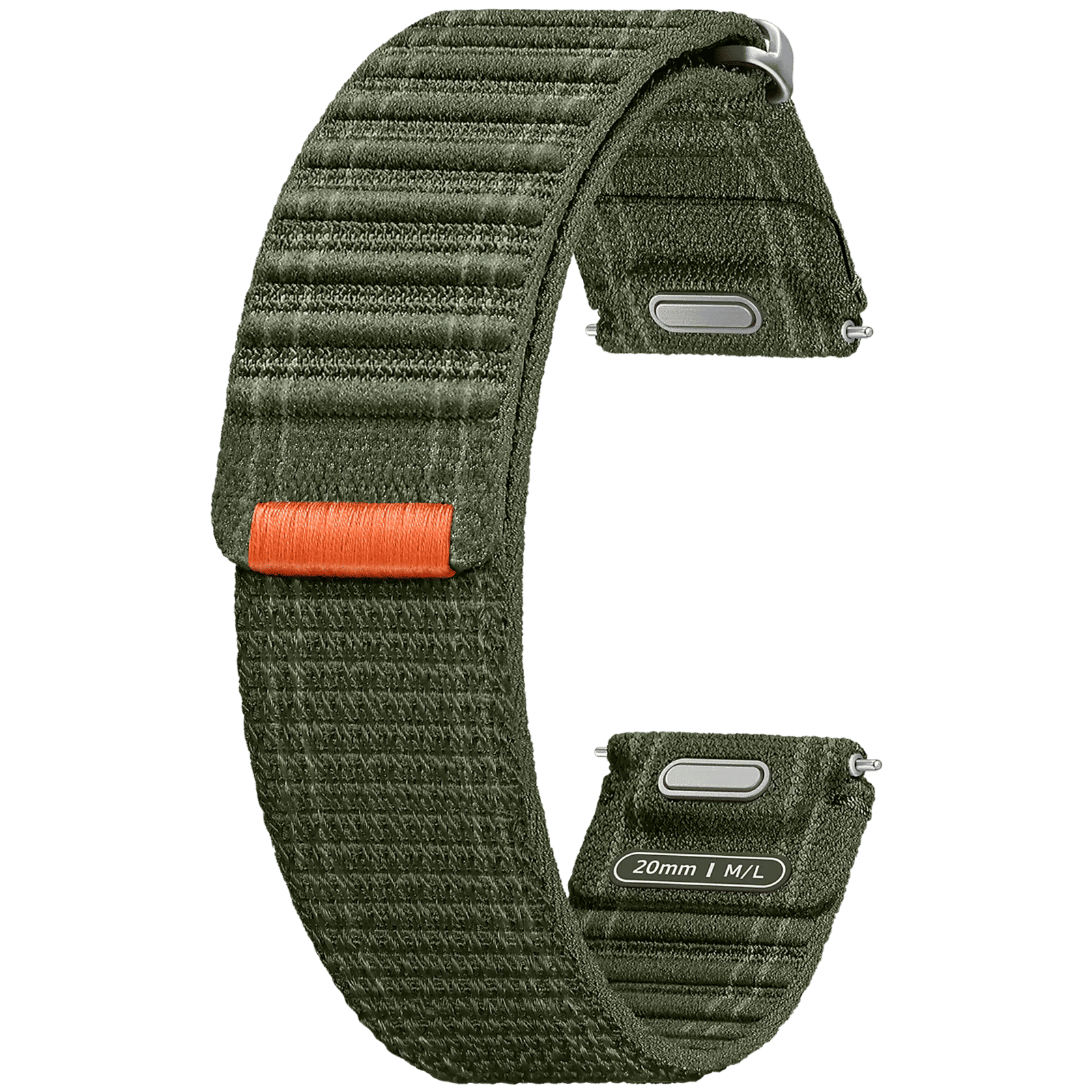 SAMSUNG ET-SVL31LKEGIN Nylon Fabric Band for SAMSUNG Galaxy Watch7, Watch4, Watch4 Classic, Watch5, Watch 5 Pro, Watch6 & Watch6 Classic (M/L) (Effortless Style, Green)_1