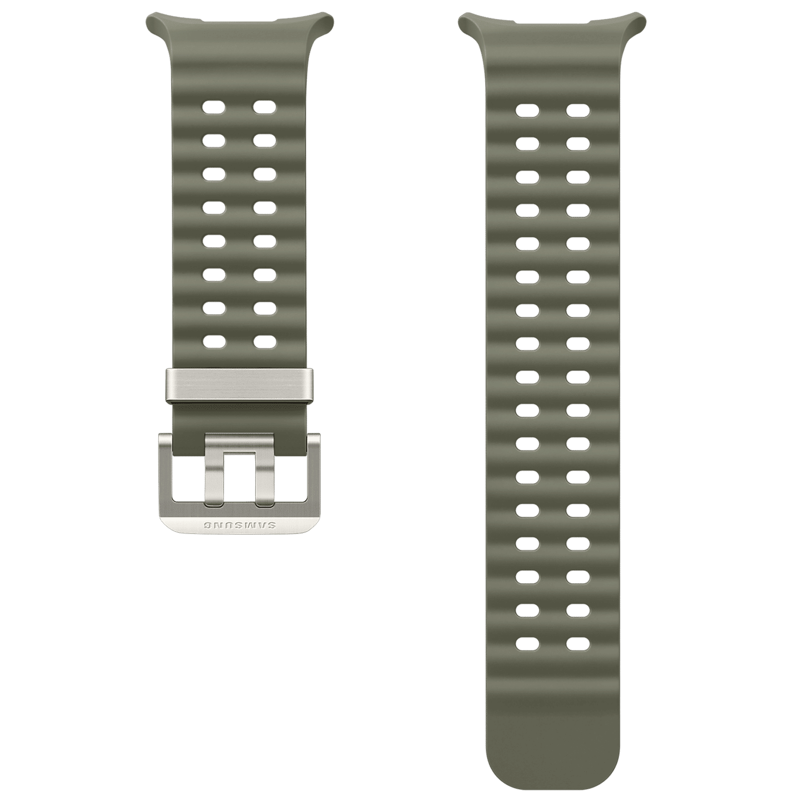 SAMSUNG ET-SNL70MKEGIN HNBR, Titanium Marine Band for SAMSUNG Galaxy Watch Ultra (Lugless Design, Green) SAMSUNG ET-SNL70MKEGIN HNBR, Titanium Marine Band for SAMSUNG Galaxy Watch Ultra (Lugless Design, Green)_3