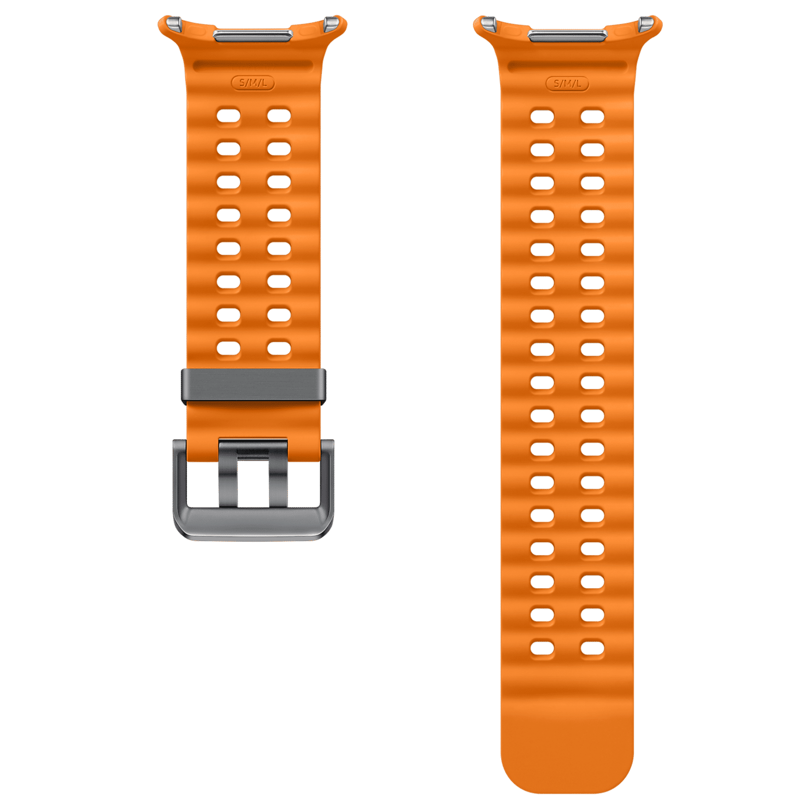 SAMSUNG ET-SNL70MOEGIN HNBR, Titanium Marine Band for SAMSUNG Galaxy Watch Ultra (Lugless Design, Orange)_4