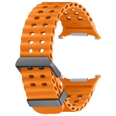 SAMSUNG ET-SNL70MOEGIN HNBR, Titanium Marine Band for SAMSUNG Galaxy Watch Ultra (Lugless Design, Orange)