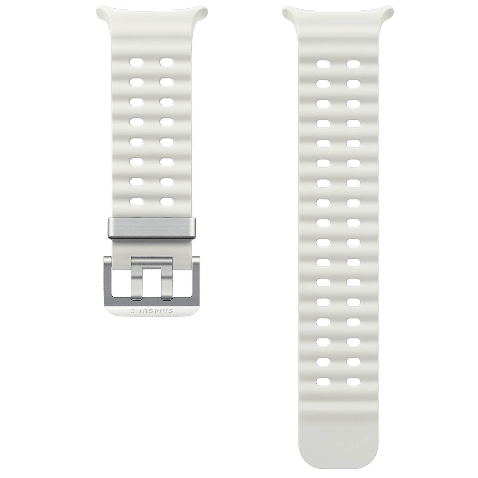 SAMSUNG ET-SNL70MWEGIN HNBR, Titanium Marine Band for SAMSUNG Galaxy Watch Ultra (Lugless Design, White)_3