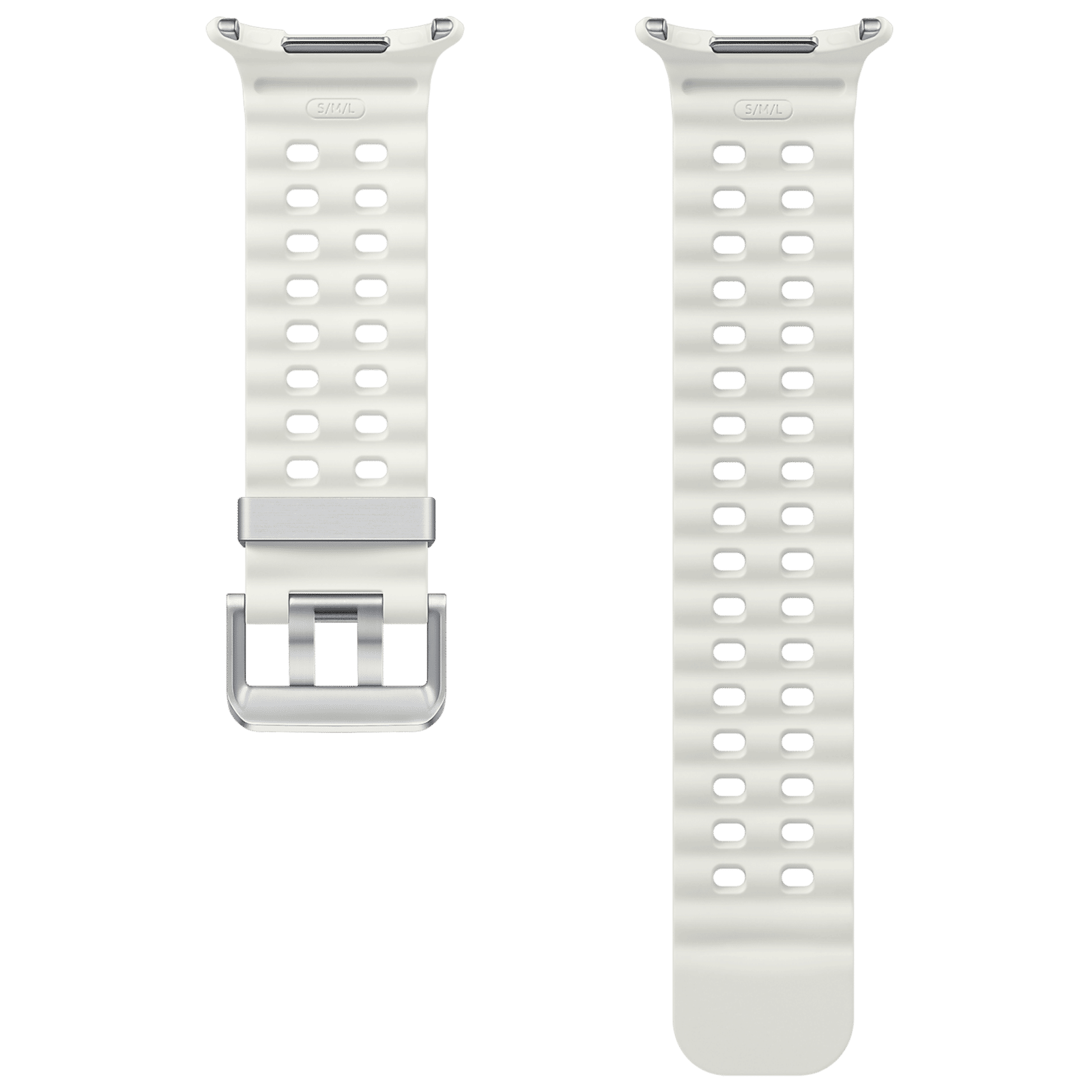 SAMSUNG ET-SNL70MWEGIN HNBR, Titanium Marine Band for SAMSUNG Galaxy Watch Ultra (Lugless Design, White)_4