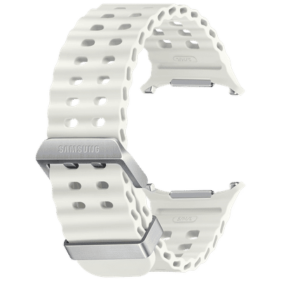 SAMSUNG ET-SNL70MWEGIN HNBR, Titanium Marine Band for SAMSUNG Galaxy Watch Ultra (Lugless Design, White)