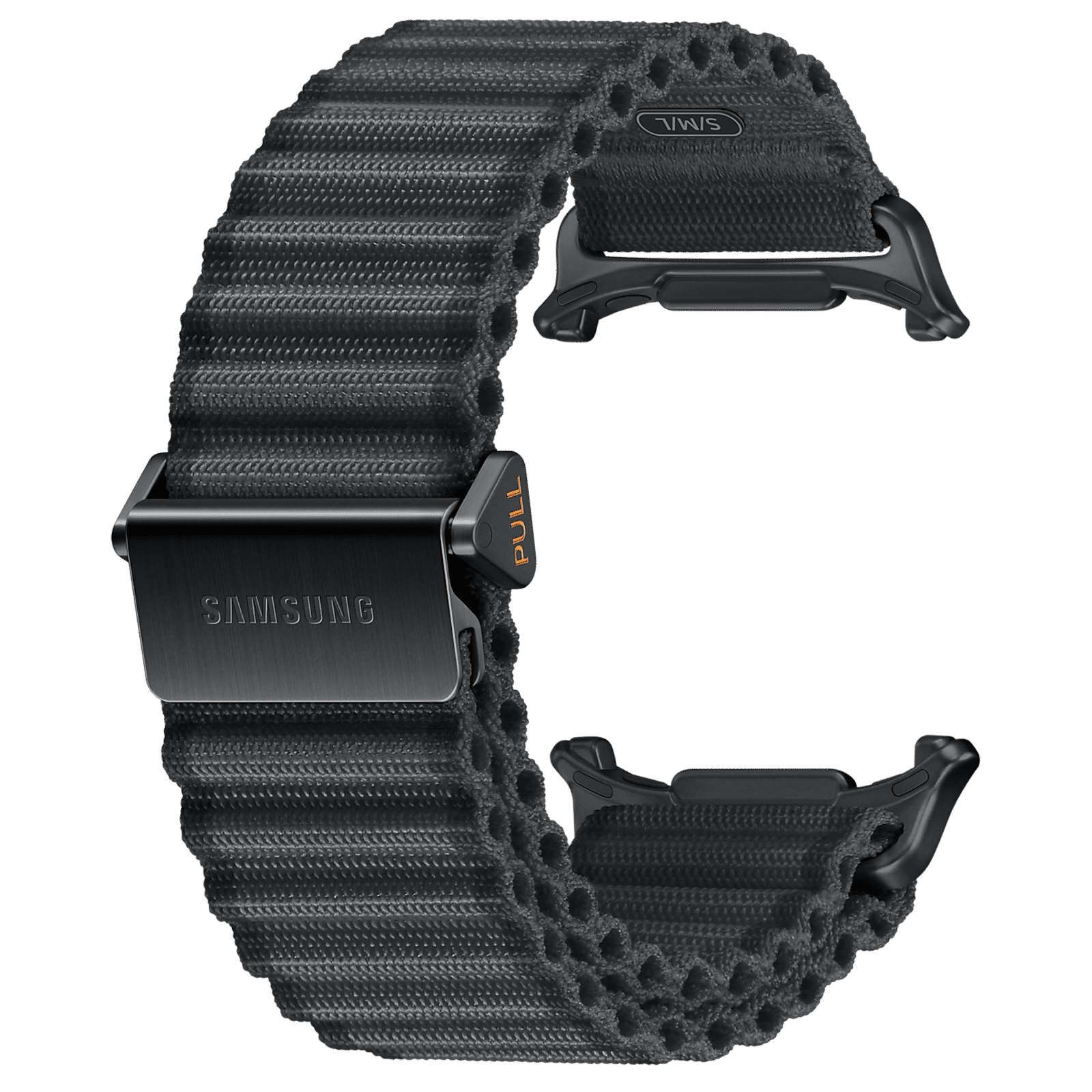 SAMSUNG ET-SVL70MBEGIN Nylon, Titanium, SUS Trail Band for SAMSUNG Galaxy Watch Ultra (Lugless Design, Dark Gray) SAMSUNG ET-SVL70MBEGIN Nylon, Titanium, SUS Trail Band for SAMSUNG Galaxy Watch Ultra (Lugless Design, Dark Gray)_1