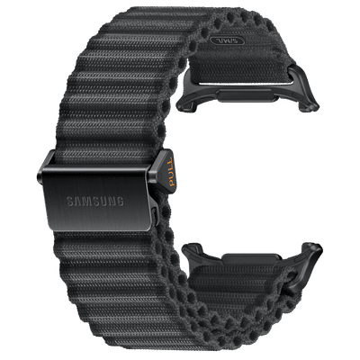 SAMSUNG ET-SVL70MBEGIN Nylon, Titanium, SUS Trail Band for SAMSUNG Galaxy Watch Ultra (Lugless Design, Dark Gray)