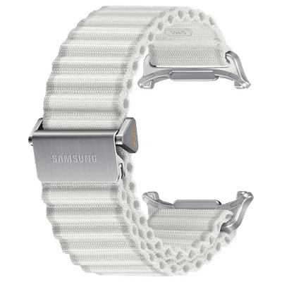 SAMSUNG ET-SVL70MWEGIN Nylon, Titanium, SUS Trail Band for SAMSUNG Galaxy Watch Ultra (Lugless Design, White Sand)