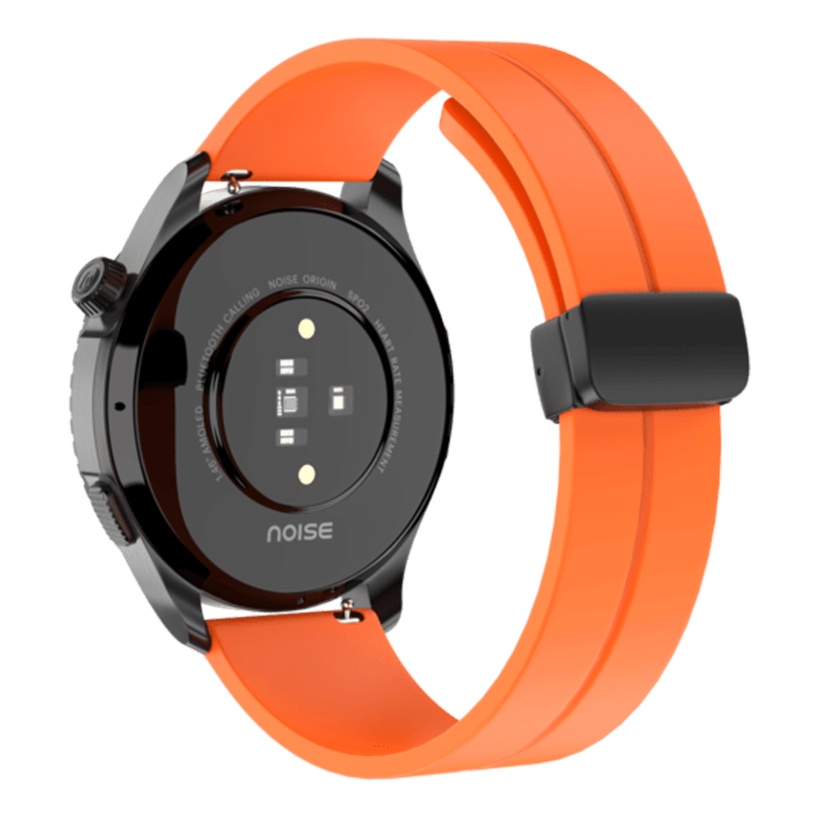 noise SnapOn Silicone Magnetic Loop for Smartwatch (22mm) (Quick Release Pins, Orange) noise SnapOn Silicone Magnetic Loop for Smartwatch (22mm) (Quick Release Pins, Orange)_5