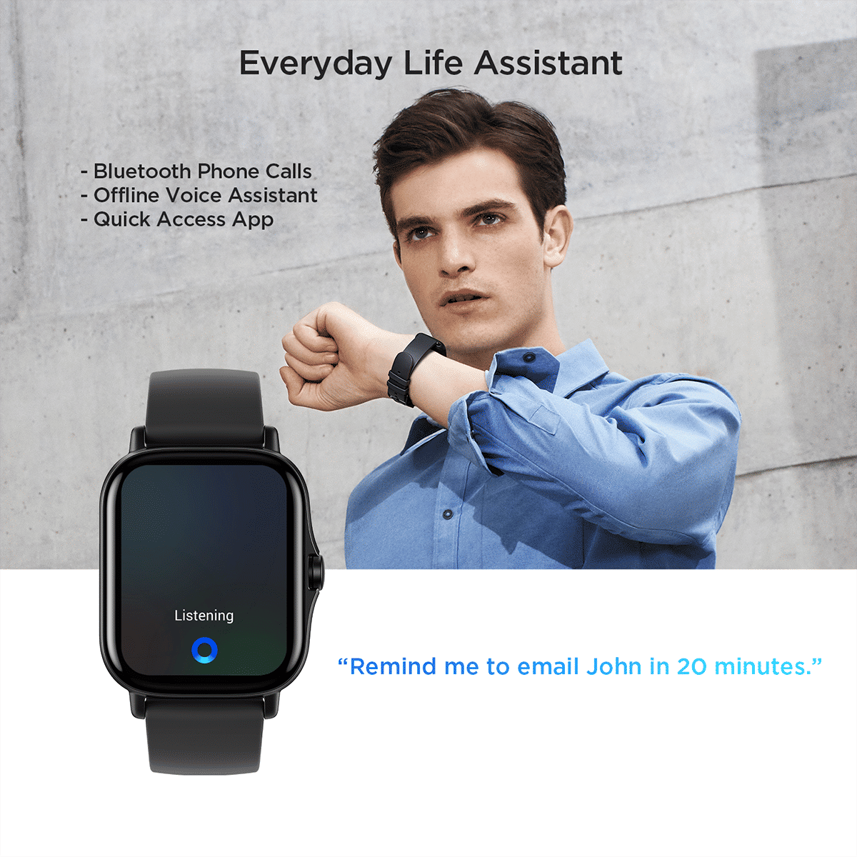 amazfit GTS 2 Smartwatch with Bluetooth Calling (41.91mm AMOLED Display, 5ATM Water Resistant, Midnight Black Strap)_6