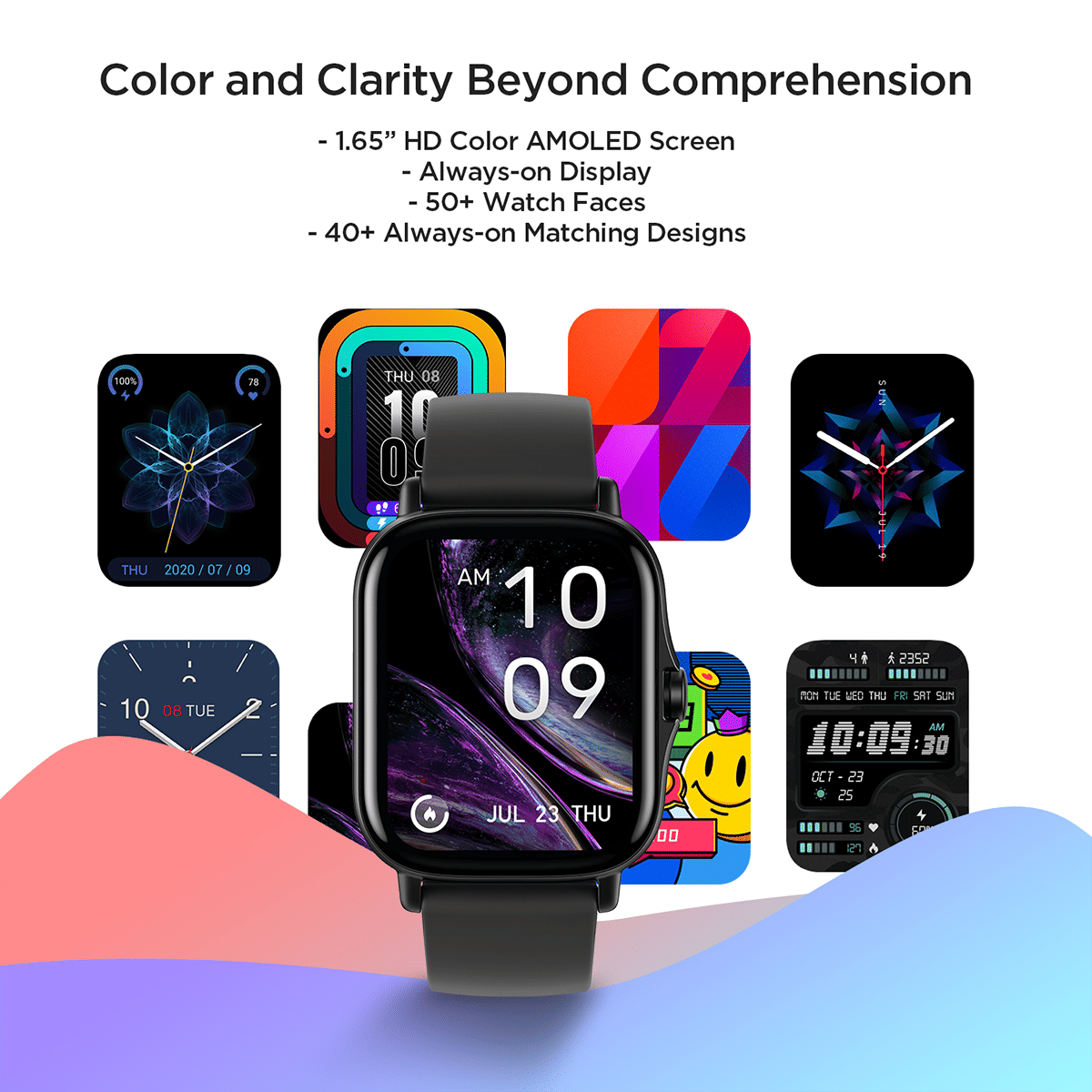 amazfit GTS 2 Smartwatch with Bluetooth Calling (41.91mm AMOLED Display, 5ATM Water Resistant, Midnight Black Strap)_7