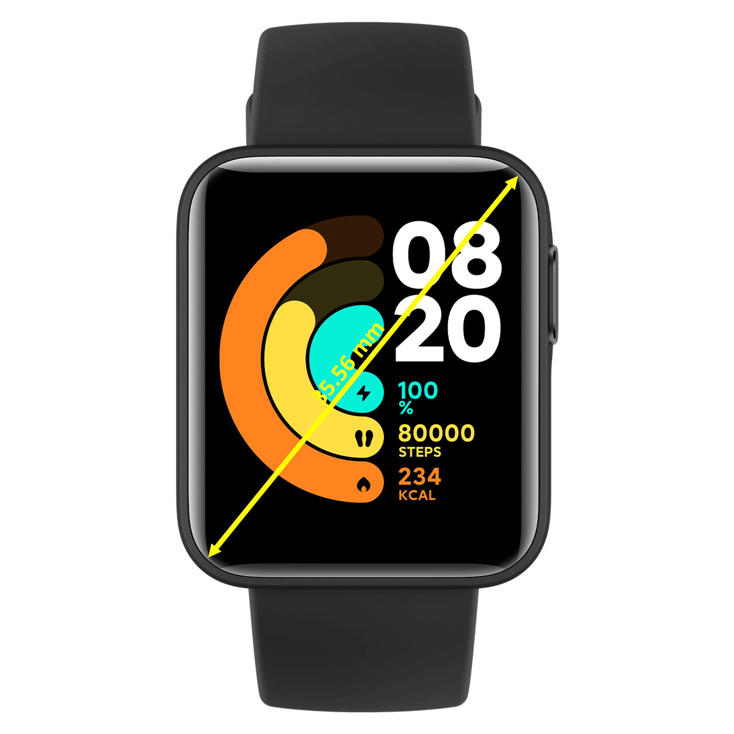 Redmi Smartwatch (GPS, 35.56mm) (Heart Rate Monitoring, BHR4363IN, Black, Thermoplastic Polyurethane Band) Redmi Smartwatch (GPS, 35.56mm) (Heart Rate Monitoring, BHR4363IN, Black, Thermoplastic Polyurethane Band)_5