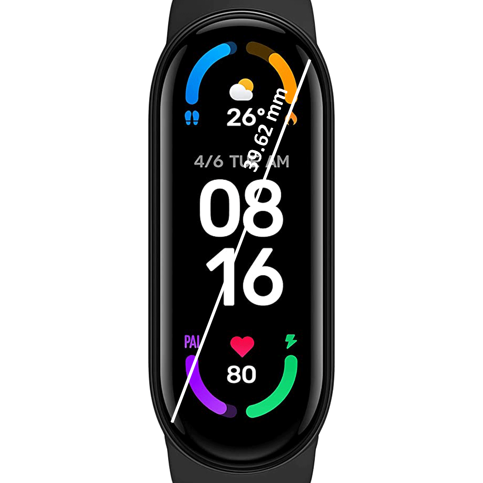 Xiaomi Mi Smart Band 6 (Bluetooth, 39.62mm) (Personal Activity Intelligence, XMSH15HM, Black, TPU Band)_4