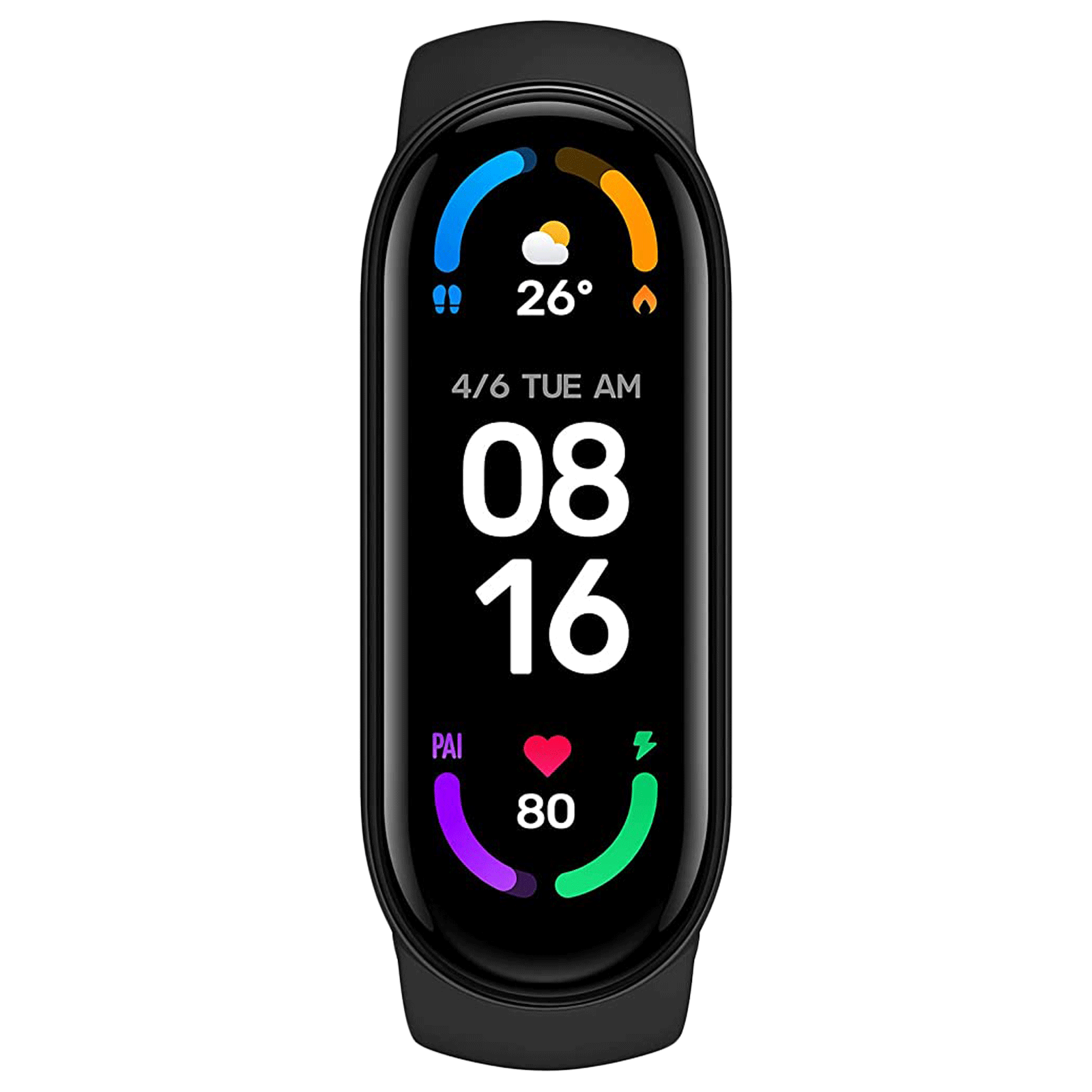 Xiaomi Mi Smart Band 6 (Bluetooth, 39.62mm) (Personal Activity Intelligence, XMSH15HM, Black, TPU Band)_1